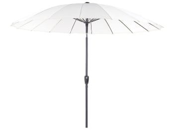 Baia - Parasol de jardin ⌀ 2.55 m beige clair