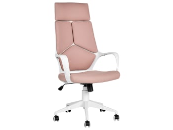 Delight - Chaise de bureau moderne rose et blanc