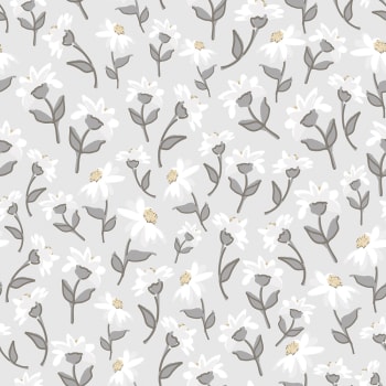 PICNIC DAY - Papier peint dancing daisies gris
