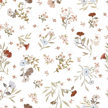 LILYDALE - Papier peint floral poetry blanc