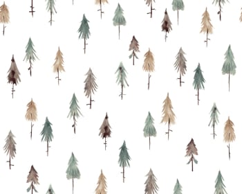 KHARU - Papier peint pine multicolore