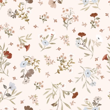 Carta da parati adesiva in vinile fiori vintage multicolor 50x300 cm  Flowers