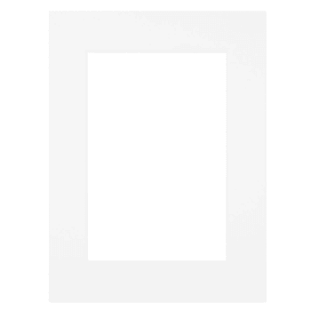 Passe-Partout Blanc Cassé 40x60 Cm - Ouverture 30x40 Cm - Pour Encadrement Photo, Fabriqué En France