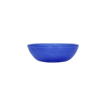 Kojo - Bol bleu en verre Ø22xH5,8cm