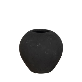 Horta - Vase en terre cuite H16cm noir