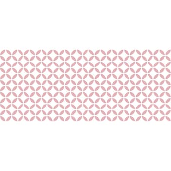 ALFOMBRAS GEOMÉTRICAS - Vinylteppich mit grafischen motiven, beige 195x195cm
