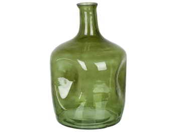 Kerala - Florero de vidrio verde oliva 30 cm