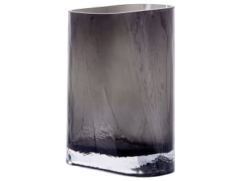 Mitata - Glas Blumenvase 20 Grau