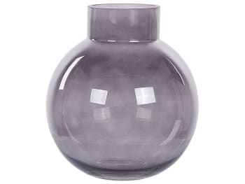 Polydrosos - Florero de vidrio gris 22 cm