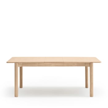 Atlas - Table à manger extensible en bois 200-160 x 95cm bois clair