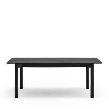 Atlas - Table à manger extensible en bois 200-160 x 95cm noir