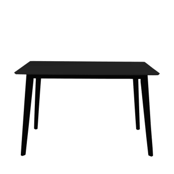 Vojens - Table à manger en bois 120x70cm noir