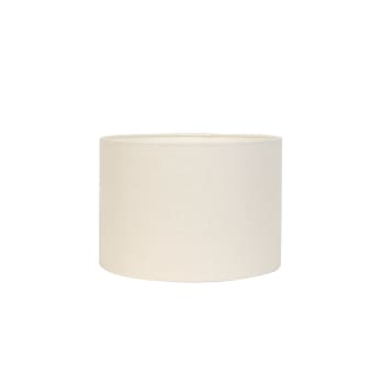 Livigno - Abat-jour cylindrique blanc coton ø30cm