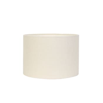 Livigno - Abat-jour cylindrique blanc coton ø40cm