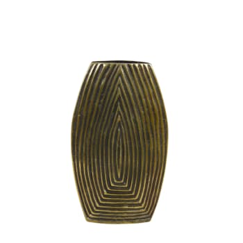 Matancito - Vase couleur or métal 22x7x28cm