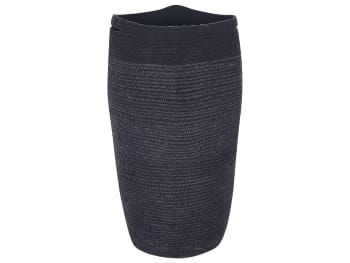 Arrah - Cesta de algodón negro 64 cm