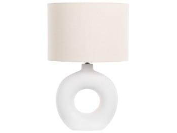 Venta - Lámpara de mesa de cerámica blanco beige claro 58 cm