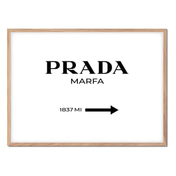 Acheter Tableau sur toile Carte du monde Prada Marfa