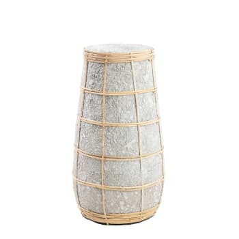 CUTIE - Vase en terre cuite gris naturel H26