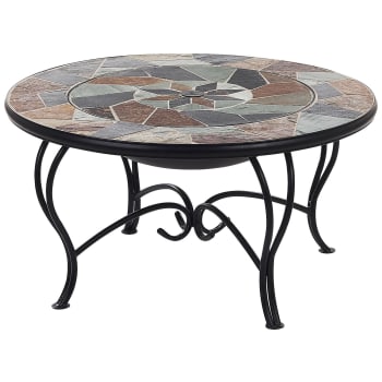 Erebus - Table basse braséro avec plateau céramique