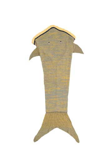 MONTESSORI - Coperta squalo grigio 70X140 cm (TAGLIA M)
