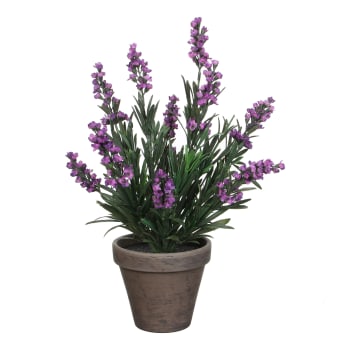 Lavender - Lavanda artificial violeta en maceta alt. 33