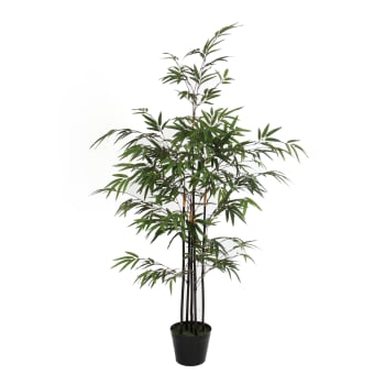 Bamboo - Bambou artificielle vert en pot H120