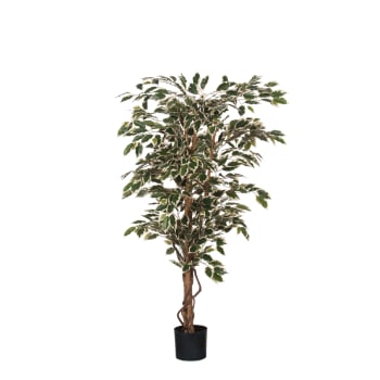 Ficus - Ficus plante artificielle vert panaché en pot H135