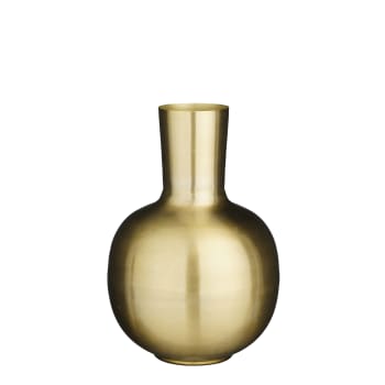 Dara - Vase en métal doré H42