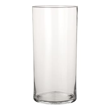 Carly - Vaso cilindrico in vetro alt.40
