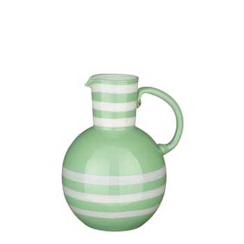 Bazaar - Vase en verre vert H21