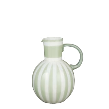 Bazaar - Vase en verre vert clair H21