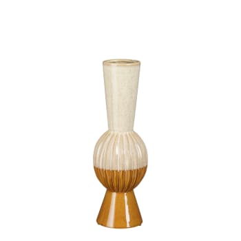 Noor - Vase en céramique ocre H40,5
