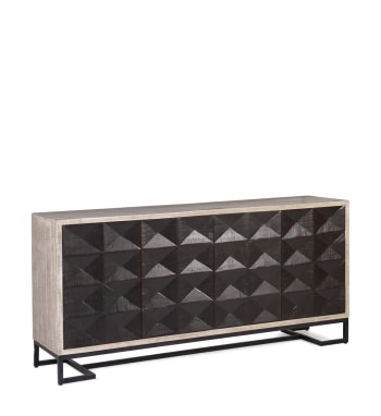 Gatsby - Sideboard aus Akazienholz, L 183 cm, schwarz