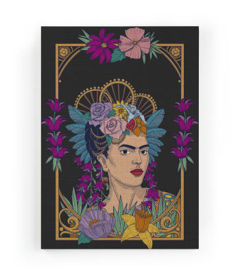 FRIDA KAHLO FRAME - Leinwand 60x40 Frida Kahlo-Rahmen