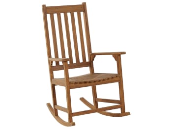 Bojano - Chaise à bascule en acacia clair
