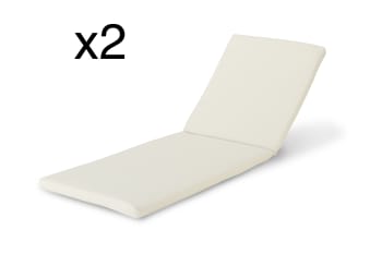 Cuscino Lettino Prendisole - Materassino Sdraio Sfoderabile 185x55x4cm Grigio Carbone 86493481 - Foto 5