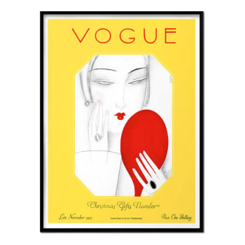 Vogue - Póster con marco negro - navidad - 30x40