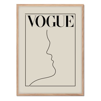 Vogue - Póster con marco roble - perspectivas - 30x40