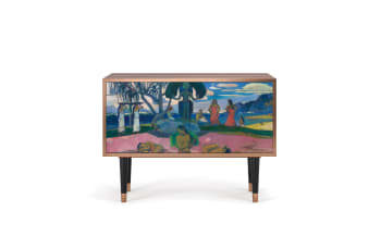 DAY OF THE GOD BY PAUL GAUGUIN - Buffet bas  multicolore 2 portes L 94 cm