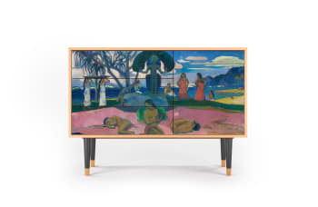 DAY OF THE GOD BY PAUL GAUGUIN - Buffet  multicolore 3 tiroirs et 1 porte L 115 cm