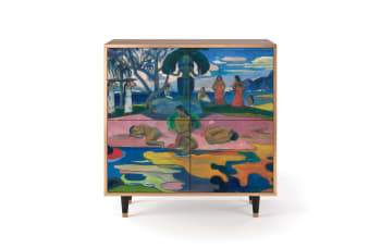 DAY OF THE GOD BY PAUL GAUGUIN - Buffet  multicolore 4 portes L 94 cm