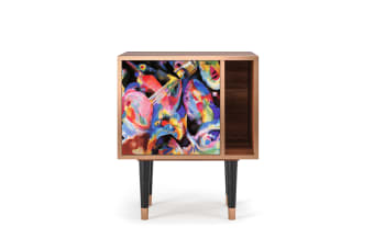 KANDINSKY - Table de chevet multicolore 1 porte L 58 cm