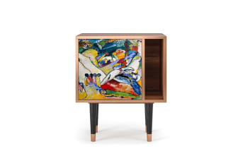 IMPROVISATION 26 BY WASSILY KANDINSKY - Table de chevet multicolore 1 porte L 58 cm