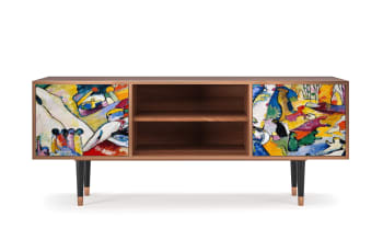 IMPROVISATION 26 BY WASSILY KANDINSKY - Mueble de TV multicolores 2 puertas  L 170 cm