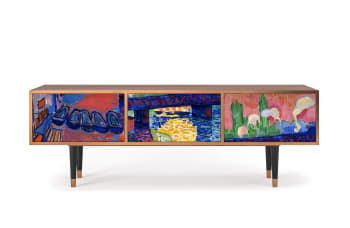 CHARING CROSS BRIDGE BY ANDRE DEAIN - Meuble TV  multicolore 2 tiroirs et 2 portes L 170 cm