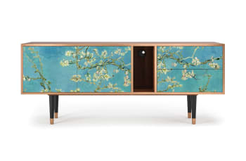 ALMOND BLOSSOM BY VAN GOGH - Mueble de TV azul 2 cajones y 2 puertas  L 170 cm