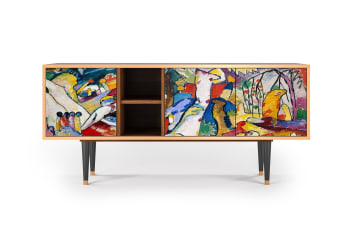 IMPROVISATION 26 BY WASSILY KANDINSKY - Mueble de TV multicolores 3 puertas  L 150 cm