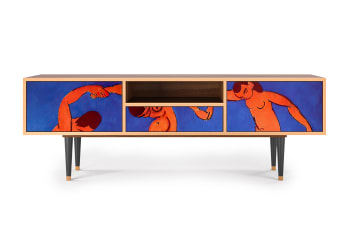 THE DANCE BY HENRI MATISSE - Mueble de TV multicolores 2 cajones y 1 puerta  L 170 cm