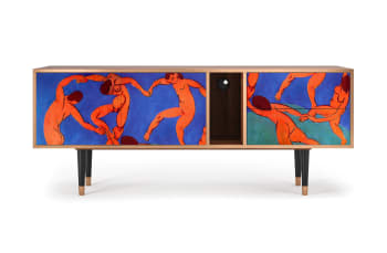 THE DANCE BY HENRI MATISSE - Mueble de TV multicolores 2 cajones y 2 puertas  L 170 cm